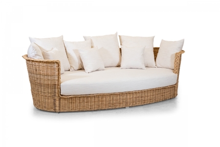 Nido - 3-Sitzer Sofa - rattan